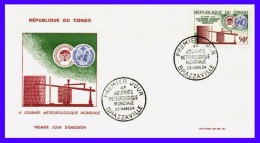 Congo Brazzaville  FDC  Journée Météo Mondiale 1964 - FDC