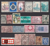 Lotto E54 Belgio Selezione Di 22 Francobolli Usati Used Lot Belgique Belgie - Collections