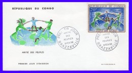 Congo Brazzaville  FDC   Amitiés Des Peuples 1968 - FDC