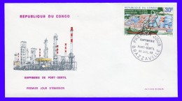 Congo Brazzaville  FDC   Raffinerie De Port-Gentil 1968 - FDC