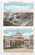 CPA Multivues Columbia University New York Library Earl Hall And School Of Engenering Edit Manhattan Post Card - Education, Schools And Universities