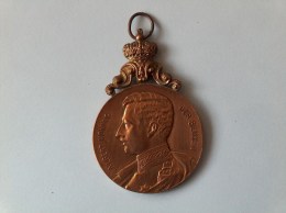 MEDAILLE ALBERT KONING DER BELGEN DE VRIJE WACHT MUZIEKFEEST MALL A/J 24-5-1925 - Royaux / De Noblesse