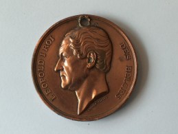 MEDAILLE LEOPOLD I ROI DES BELGES SOCIETE AGRICOLE DE L EST DE LA BELGIQUE - Professionals / Firms