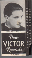 Catalogue De DISQUES NEW VICTOR RECORDS July 1939 John Barbiroli En Couv  (PPP2821) - Verenigde Staten