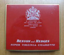 AC - BENSON AND HEDGES SUPER VIRGINIA CIGARETTE EMPTY TIN BOX - Tabaksdozen (leeg)