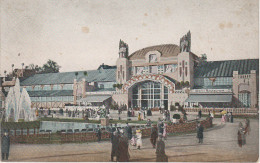 Litho AK Gewerbe & Industrie Ausstellung Zwickau 1906 Haupthalle Fontaine Wein - Restaurant Ausstellungsgelände Stempel - Zwickau