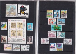 Denmark, 1985 Yearset, Only Spec Stamps, Mint In Folder, Contains Hafnia Minisheet, 2 Scans. - Ganze Jahrgänge