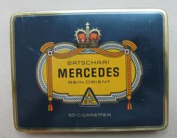 AC - MERCEDES BATSCHARI REIN ORIENT #2   50 CIGARETTES EMPTY TIN BOX - Cajas Para Tabaco (vacios)