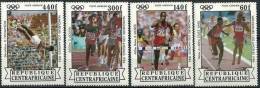 CENTRAFRIQUE Jeux Olympiques LOS ANGELES 84. Yvert PA 276/79. ** MNH. - Summer 1984: Los Angeles