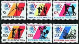 INDONESIE Jeux Olympiques LOS ANGELES 84. Yvert N° 1028/33. ** MNH. - Sommer 1984: Los Angeles