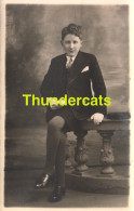 CPA CARTE DE PHOTO JEUNE GARCON ** RPPC REAL PHOTO POSTCARD YOUNG BOY - Ritratti