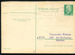 INVESTIGATION OF TRAFFIC ROUTES DRESDEN 1969 Auf  DDR Antwort-Postkarte P 77A - Sonstige (Land)