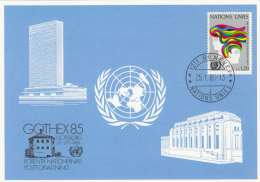 UN 1985 - 1,2 FS Gel.v.Göteborg > Geneve - Briefe U. Dokumente