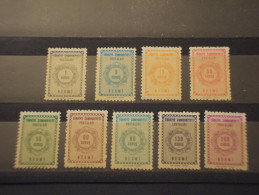 TURCHIA - Servizio 1964 GHIRLANDE 9 Valori - NUOVI(++) - Portomarken