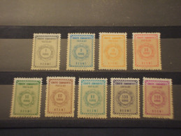 TURCHIA - Servizio 1964 GHIRLANDE 9 Valori - NUOVI(++) - Timbres-taxe