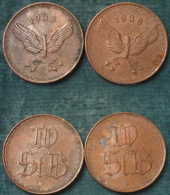 M_p> Lotto Gettoni 2 Pezzi, 1938 , Peso Tot. 8,5 Grammi,simbolo Ruota Alata,penso Ungherese - Noodgeld