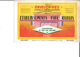 Buvard  ETABLISSEMENTS  PAUL  DUPUIS  à  ROANNE  ( 42 ) Enveloppes  Vitrifiées Et Fenêtres Rapportées - Collections, Lots & Séries