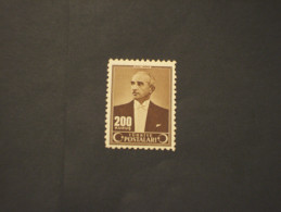 TURCHIA - 1943 INONTI 200 K. - NUOVO(+) - Unused Stamps