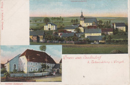 Litho AK Sadisdorf Gasthof Bei Hennersdorf Frauenstein Reichenau Schmiedeberg Dippoldiswalde Naundorf Hartmannsdorf - Hartmannsdorf