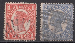 113 Queensland 1897-1900 Viaggiati Used - Usati