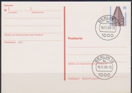 Berlin Ganzsache Mi.Nr. P 129 Stempel Berlin 16.11.89  Ungebraucht (d3662) - Postales - Nuevos