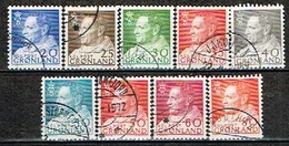 GROENLAND /Oblitérés/Used/1963/68 - Série Courante / Roi Fréderic IX - Used Stamps