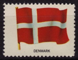 Denmark Danmark  - FLAG FLAGS / Cinderella Label Vignette - MNH / USA Ed. 1965. - Ungebraucht