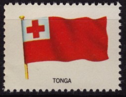 TONGA - FLAG FLAGS / Cinderella Label Vignette - MNH / USA Ed. 1965. - Tonga (1970-...)