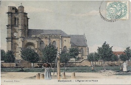 60 OISE - MONTJAVOULT L'Eglise Et La Place, Traitée En Carte Photo - Montjavoult