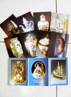 8 Post Cards In Folder From Germany DDR Porcelain Porzellan-sammlung - Porseleinkaarten