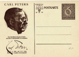 Drittes Reich 1939 Ganzsache Mi P 285 06 *, Winterhilfswerk, Carl Peters [220314KI] @ - Postcards