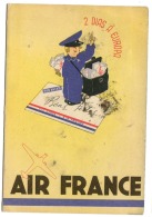 CARTE PUBLICITAIRE AIR FRANCE BRESIL 2 DIAS Á EUROPA  5.12.1939, POUR LE DANEMARK Cartao Aeropostal - 1939-1945: 2ème Guerre