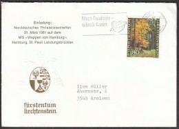 Liechtenstein Vaduz, Mach Freunde - Schreib Karten / Machine Stamp - Brieven En Documenten