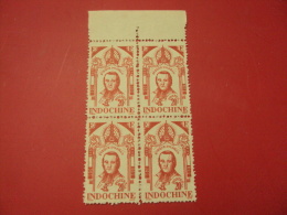 Block 4 Of Indochine Indochina Vietnam MNH Stamps : D'A Dran - Nuovi