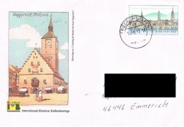 609 - USo 35 - Internationale Müncher Briefmarkentage & Deggendorf Rathaus - Sobres - Usados