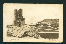 WALES  -  Aberystwyth  The Castle  Used Vintage Postcard As Scans - Cardiganshire