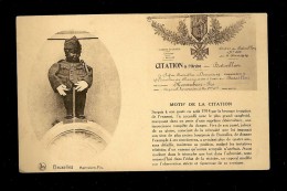 CPA BELGIQUE BRUXELLES MANNEKEN-PIS Citation A L'Ordre Du Bataillon - Personnages Célèbres