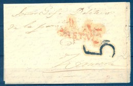 1843 , ZAMORA , CARTA CIRCULADA DESDE VEGA DE VILLALOBOS AL JEFE POLÍTICO DE LA PROVINCIA DE ZAMORA - ...-1850 Prephilately