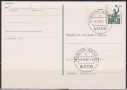 Berlin Ganzsache Mi.Nr. P 138 Stempel Frankfurt Main 9.8.90 Ungebraucht (d 3669) - Postkarten - Ungebraucht