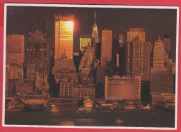 CPM * 1991 * NEW ORK CITY MID-TOWN REFLECTION  * Photo JON ORTNER *SUP=>Sca Recto/verso - Manhattan
