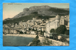 MONACO-la Condamine -le Tramway-beau Plan -animé-années 1900-10  -édition G D - La Condamine