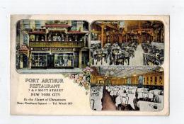 NEW YORK CITY     PORT ARTHUR CHINESE RESTAURANT. - Bars, Hotels & Restaurants