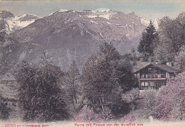 Kerns Mit Pilatus Von Der Burgfluh Aus (colorisée, Photoglob, 1910) - Kerns