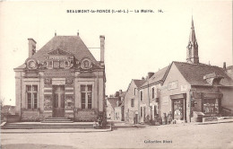 BEAUMONT LA RONCE ... LA MAIRIE ... CAFE DE MME CHAILLOU ... EPICERIE ... PUB BYRRH - Beaumont-la-Ronce