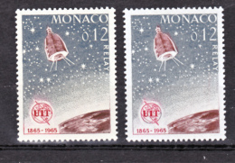 Monaco  666 Variété Brun Et Brun Carmin Uit Satellites  Neuf ** TB  MNH Sin Charnela - Errors And Oddities