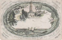 Litho Panorama Rundschau AK Erzgebirge Annaberg Buchholz Pöhlberg Turm Gasthof Baude Mit Bärenstein Keilberg Plessberg - Königswalde