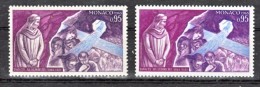 Monaco  686 Variété Lilas Sombre Et Lilas Rose Dante  Neuf ** TB  MNH Sin Charnela - Errors And Oddities