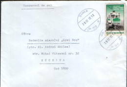 Romania, Letter Circulated In 2002 - Stamp With Overprint - Lettres & Documents