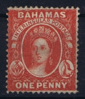 BAHAMAS:  SG 33  Mi 5 Cb  , Perf 14  1877 Watermark CC MH/* Falz/ Charniere - Bahama's (1973-...)