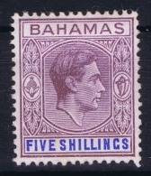 BAHAMAS:  SG 156  Mi 118a   Lilac And Blue  MH/* Falz/ Charniere  1938 - Bahamas (1973-...)